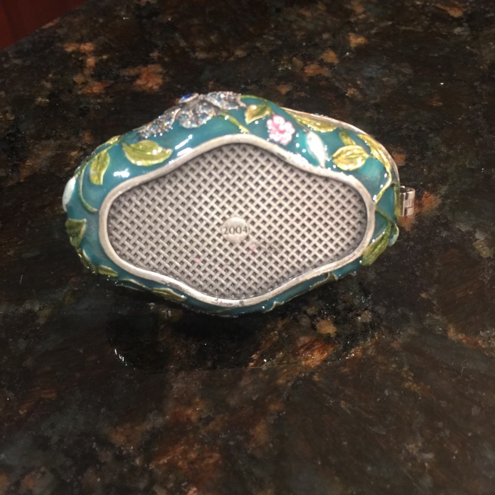 Enamel Rhinestone Studded Handbag Keepsake Box - Picture 4 of 4